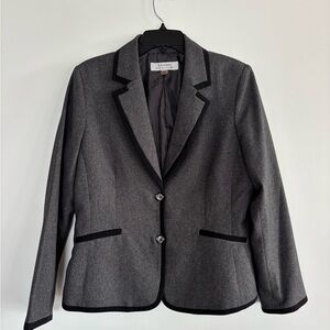 Tahari Skirt Suit with Piping